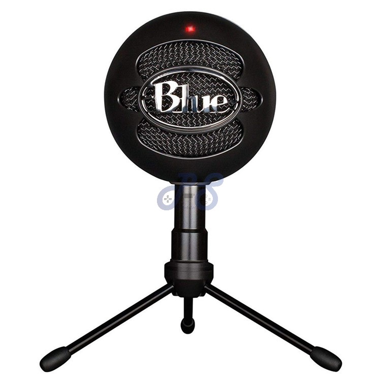 blue snowball ice microphone black