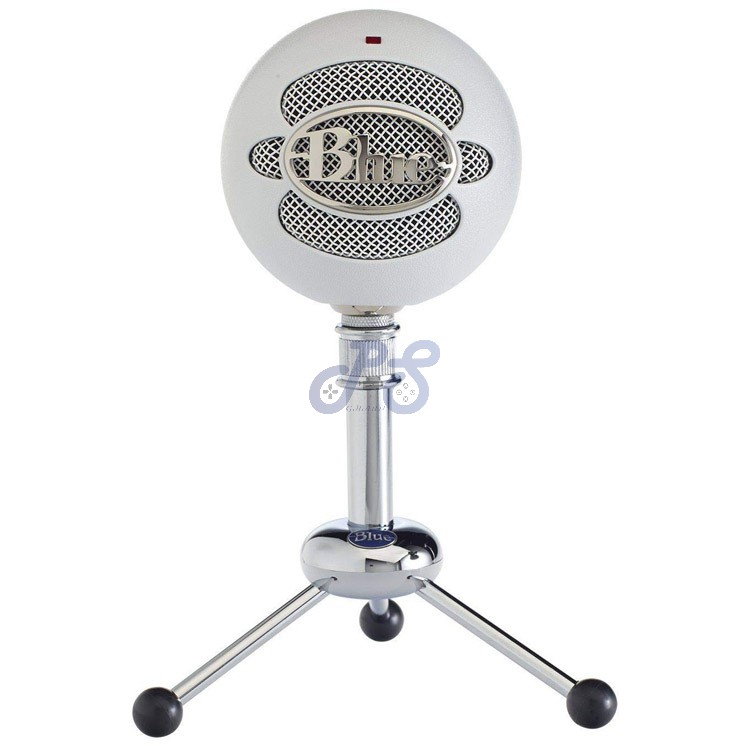 blue snowball usb microphone white