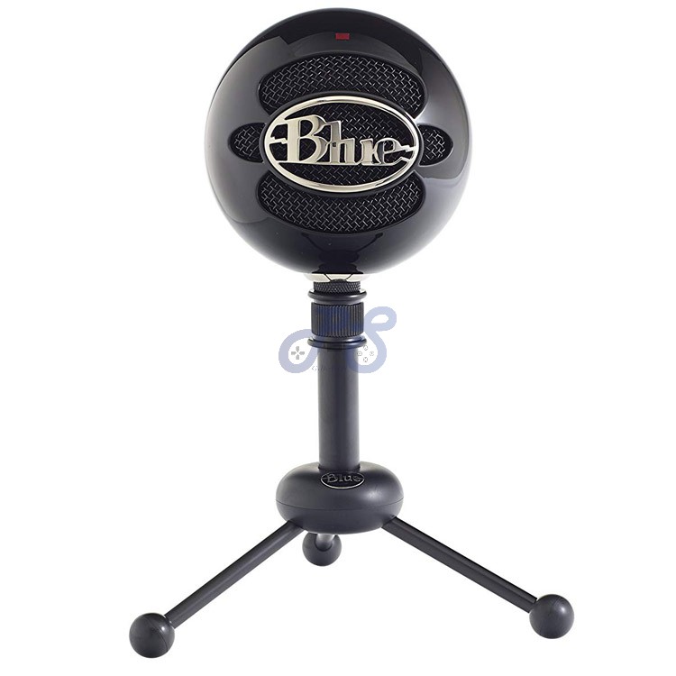 blue snowball usb microphone black