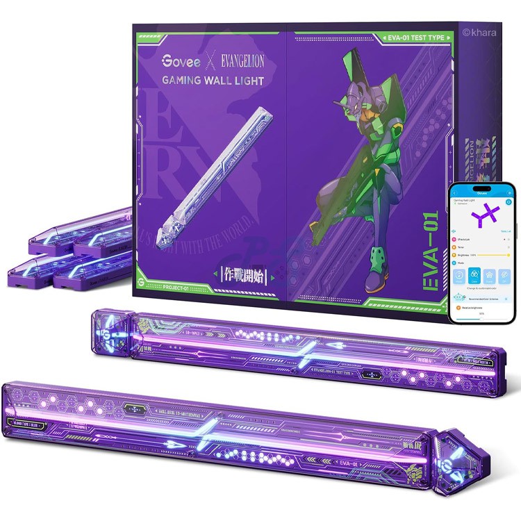 govee x evangelion gaming wall lights 6pc