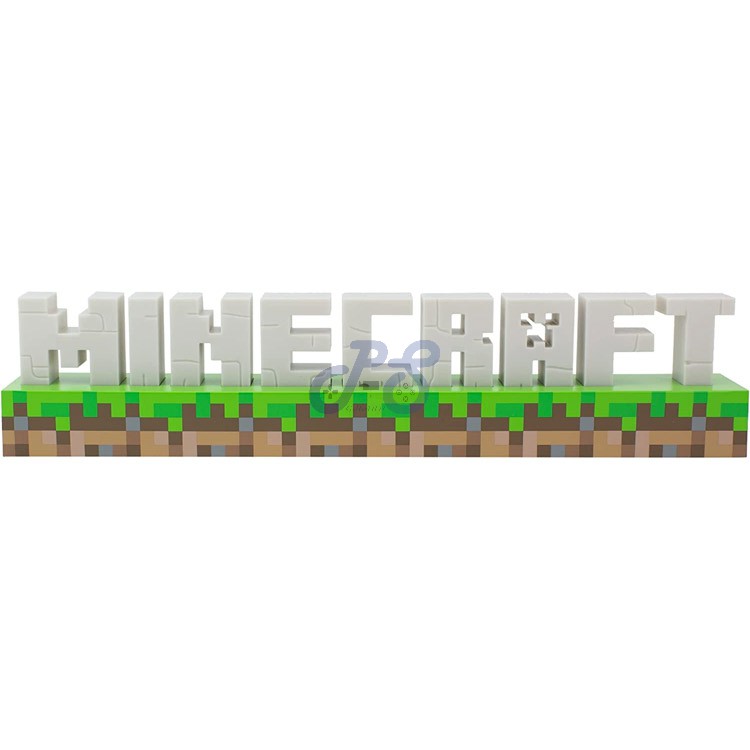 paladone minecraft logo light