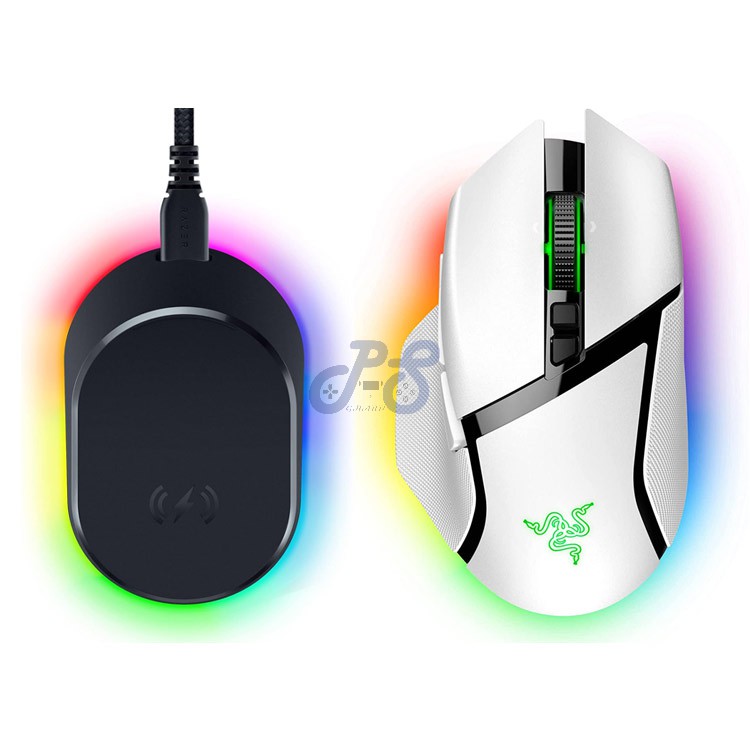 razer basilisk v3 pro wireless gaming mouse dock pro bundle white