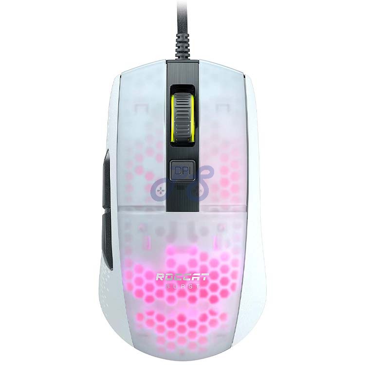 roccat burst pro gaming mouse white