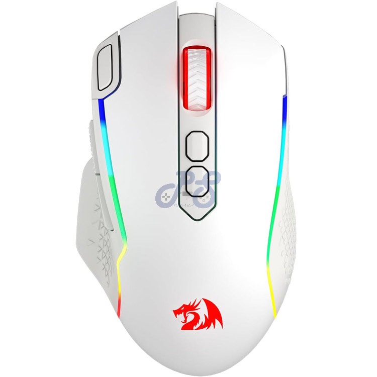 redragon taipan pro wireless gaming mouse white