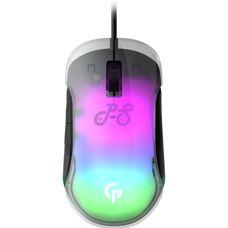 porodo 8d pdx315 crystal shell gaming mouse