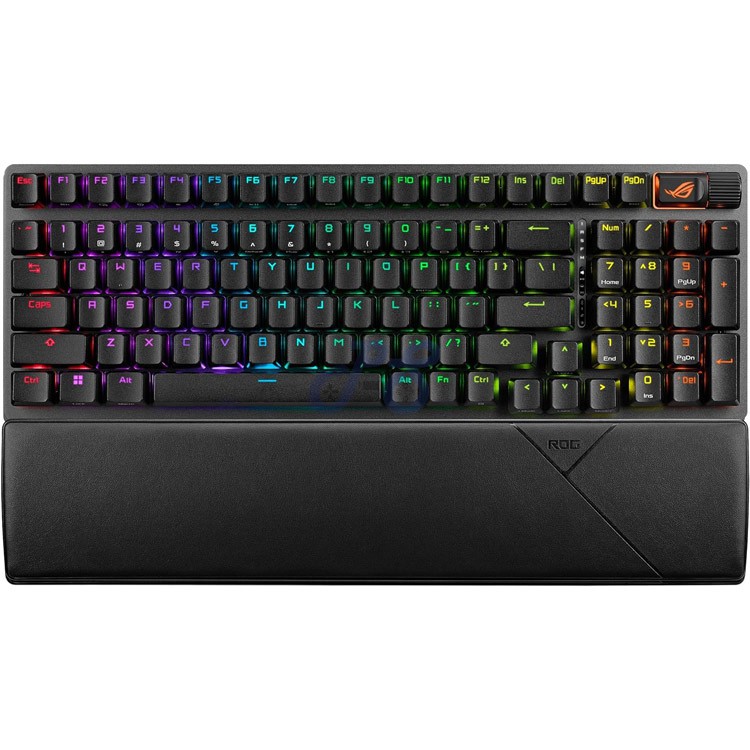 asus rog strix scope ii 96 wireless mechanical gaming keyboard rox nx snow switch