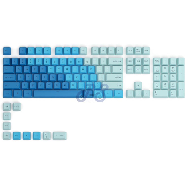 glorious gpbt sublimated keycaps caribbean ocean
