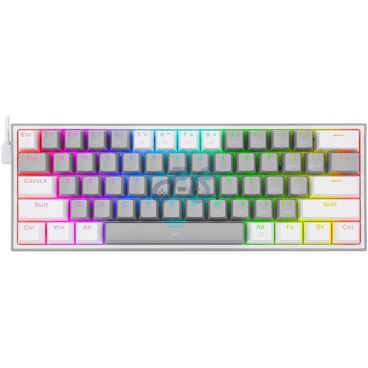 redragon fizz mechanical gaming keybaord keyboard red switch graywhite