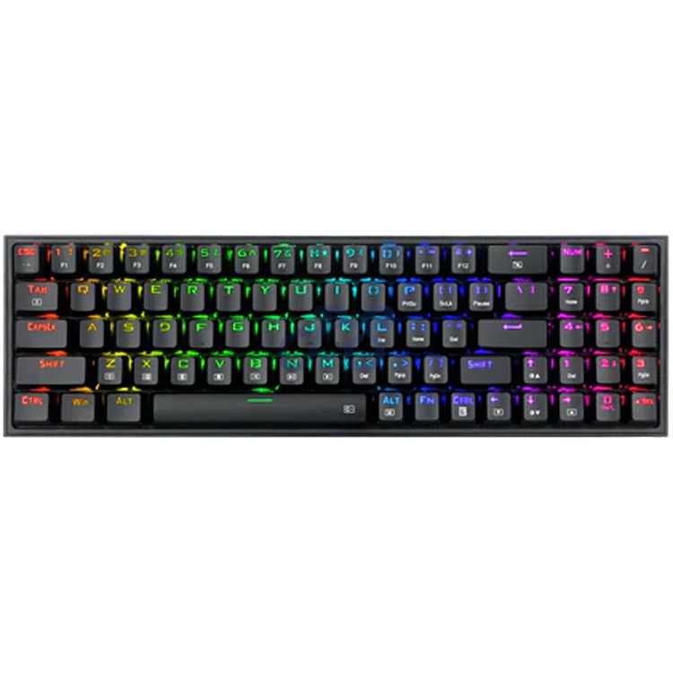 redragon pollux wired mechanical gaming keyboard red switch black