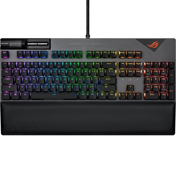 rog strix flare ii mechanical gaming keyboard red nx switch