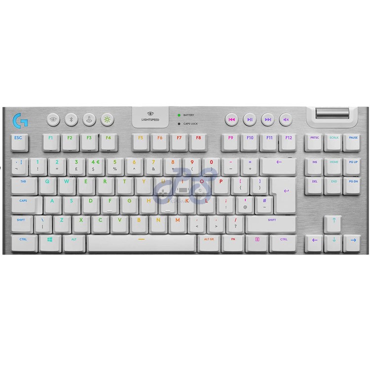 logitech g g915 tkl wireless keyboard tactile white
