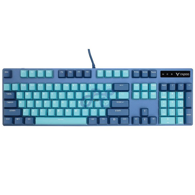rapoo v500 pro mechanical gaming keyboard cyanblue