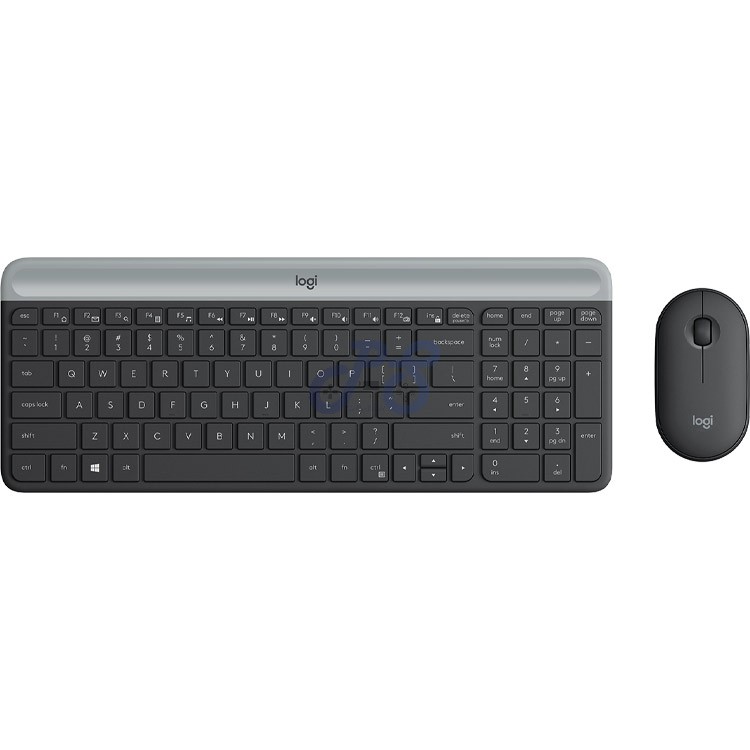 logitech mk470 slim wireless mouse amp keyboard graphite