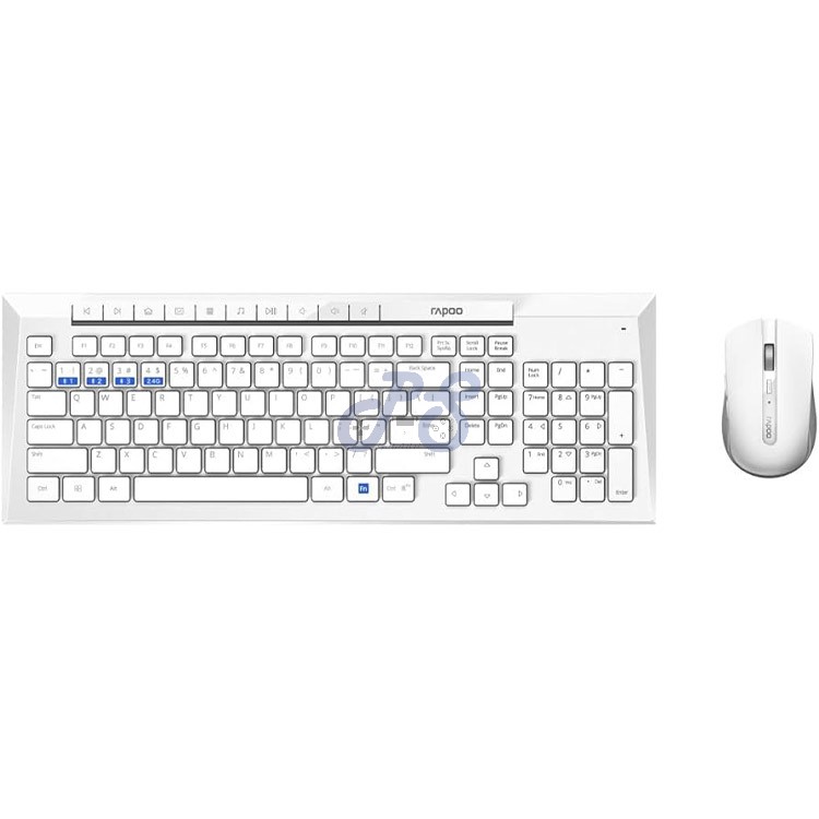 rapoo 8200m wireless mouse amp keyboard white