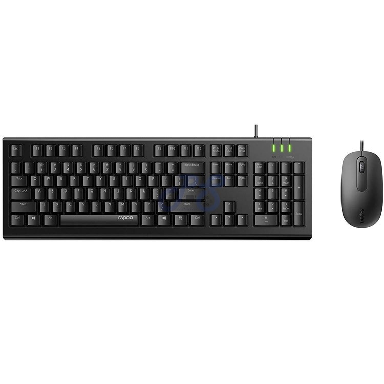 rapoo x120 pro desktop mouse amp keyboard black