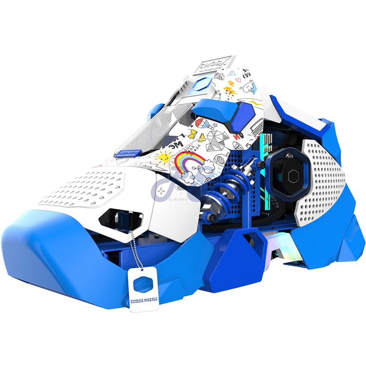 cooler master sneaker x custom pc blue