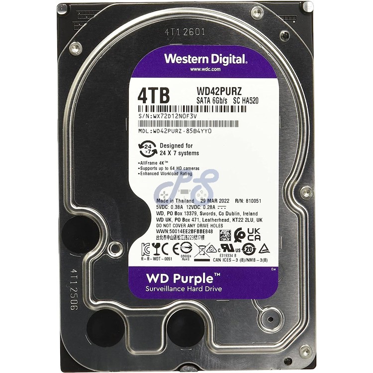 wd purple wd42purz internal hard drive 4tb