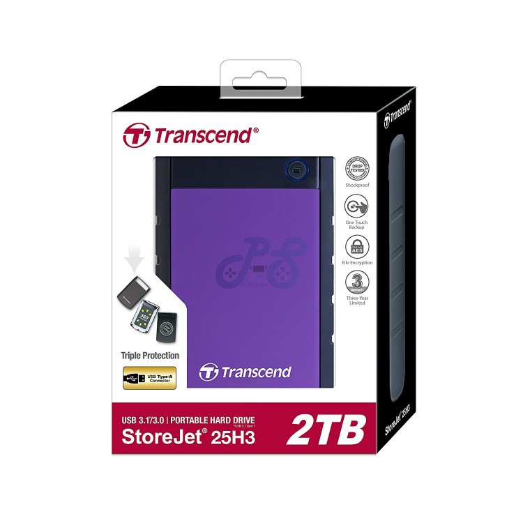 transcend storejet 2tb portable hard disk
