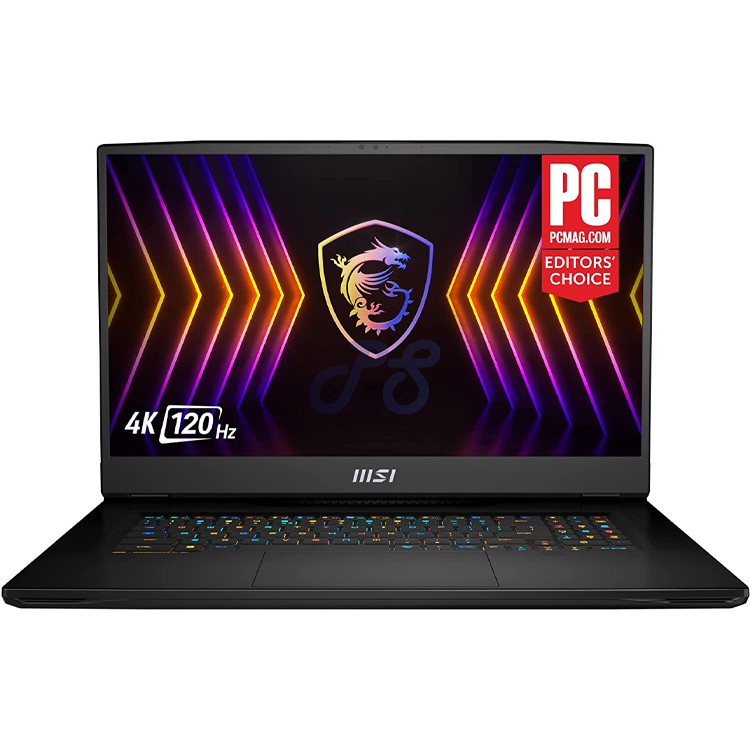 msi titan gt77 gaming laptop 4k 120hz 2tb ssd 128gb ram intel i9 geforce rtx 3080ti