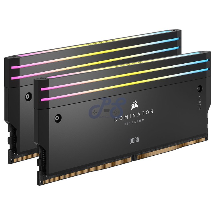 corsair dominator titanium rgb 32gb ram ddr5 dual kit intel xmp 6000mhz cl30 black