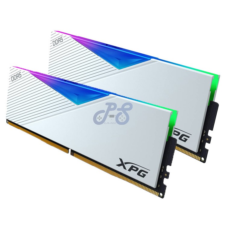 xpg lancer rgb 32gb ddr5 ram dual kit 5200mhz cl38 white