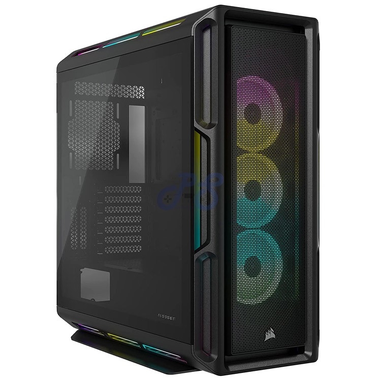 corsair icue 5000t rgb tg gaming pc case black