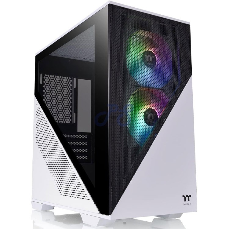 thermaltake divider 170 tg midtower pc case snow white