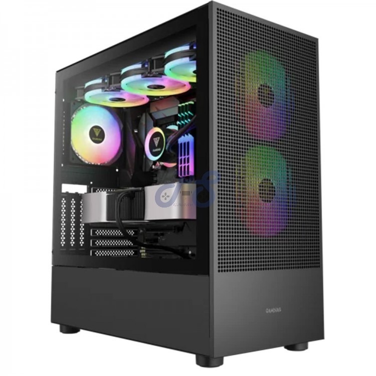 gamdias talos e3 mesh midtower gaming pc case black