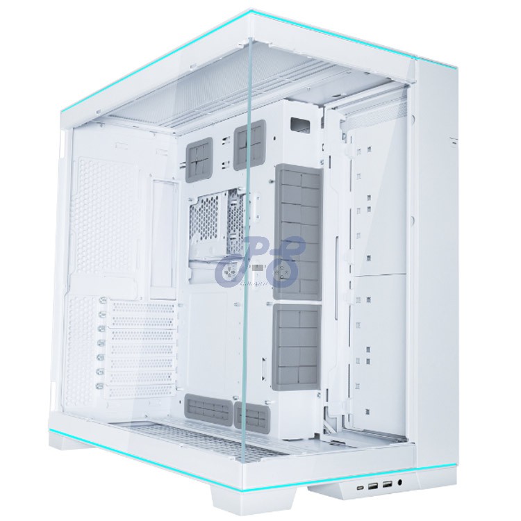 lian li o11 dynamic evo rgb midtower gaming pc case white