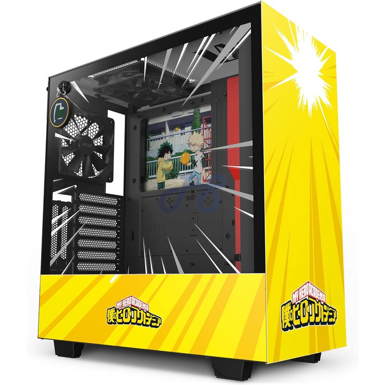 nzxt h510i midtower gaming pc case my hero academia rivals limited edition