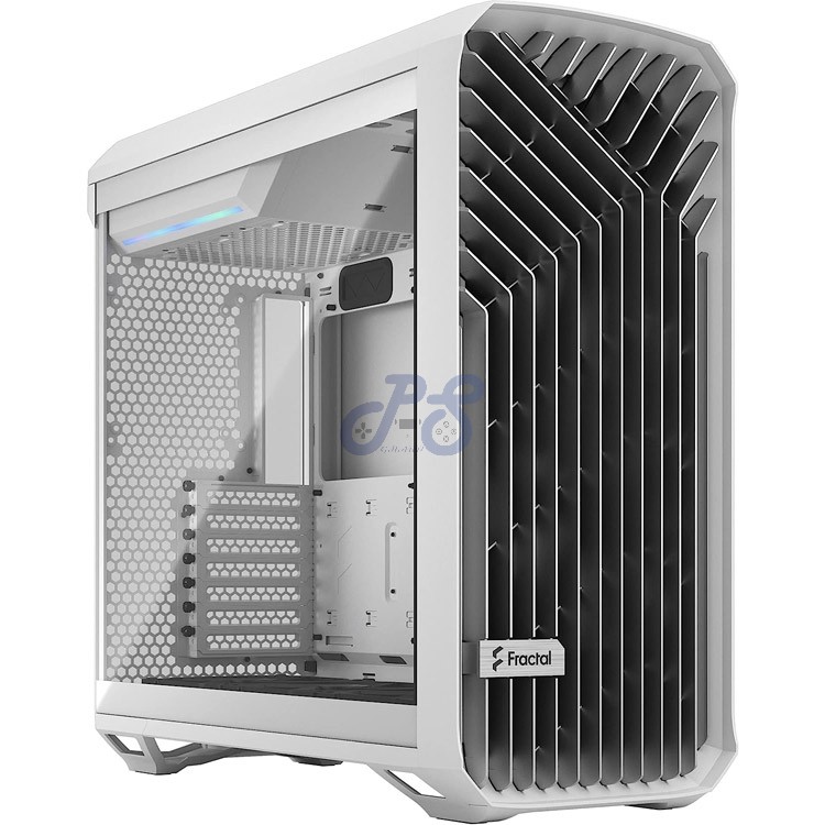 fractal design torrent midtower pc case white tg clear