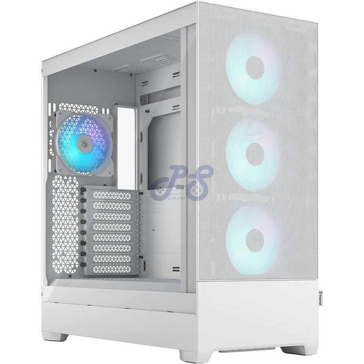fractal design pop xl air rgb fulltower gaming pc case white tg clear tint