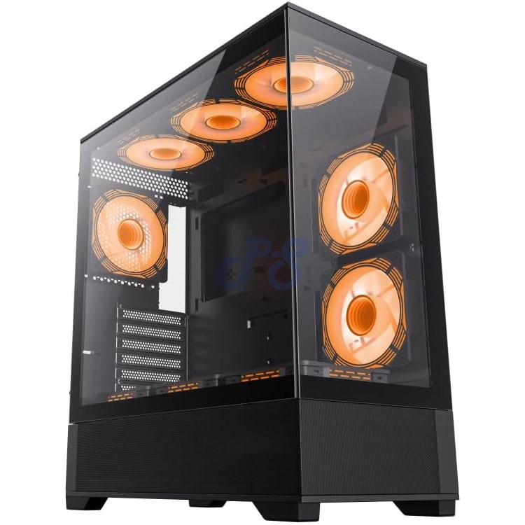 gamemax vista ab midtower gaming pc case