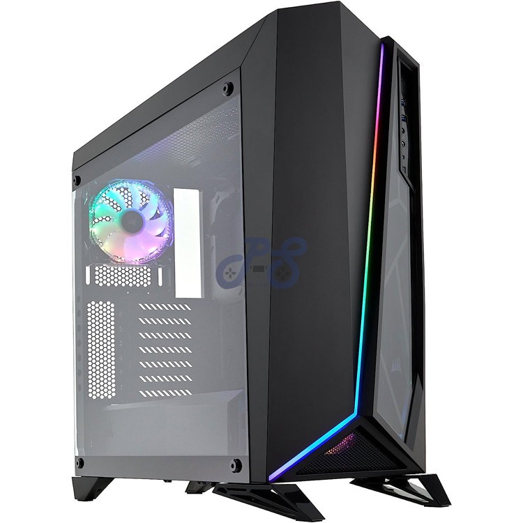 corsair carbide series specomega rgb midtower gaming pc case black