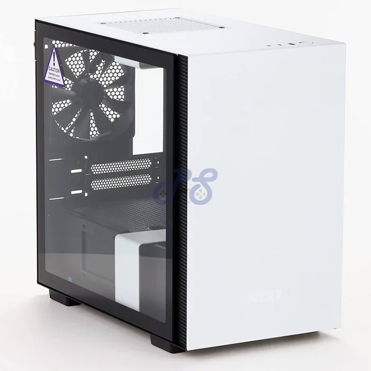 nzxt h210 minitower gaming pc case white