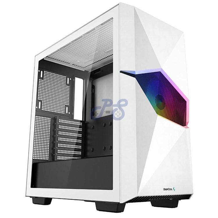 deepcool cyclops midtower gaming pc case white