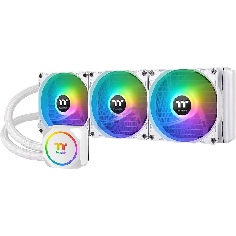 thermaltake th360 argb aio liquid cpu cooler snow edition