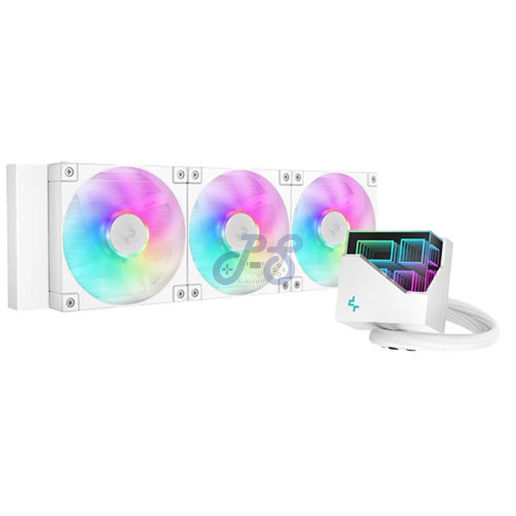 deepcool lt360 wh argb aio liquid cpu cooler