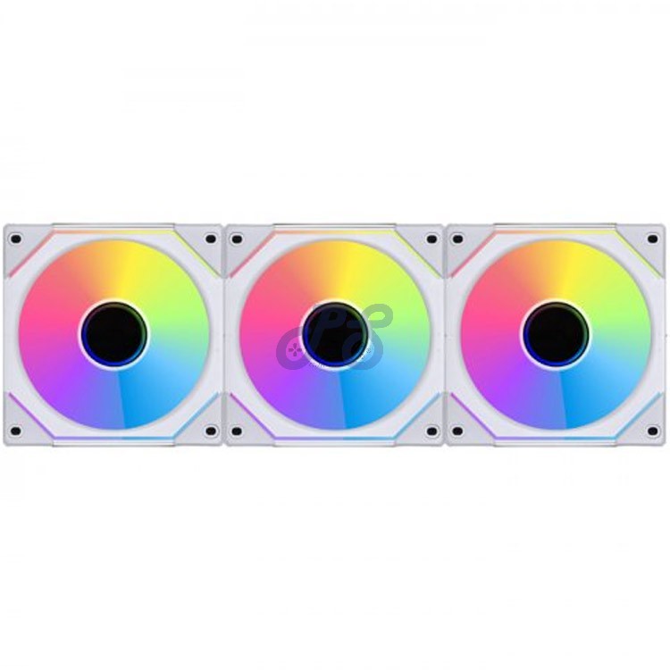 lian li uni slinfinity 120 rgb case fan 3p 120mm white