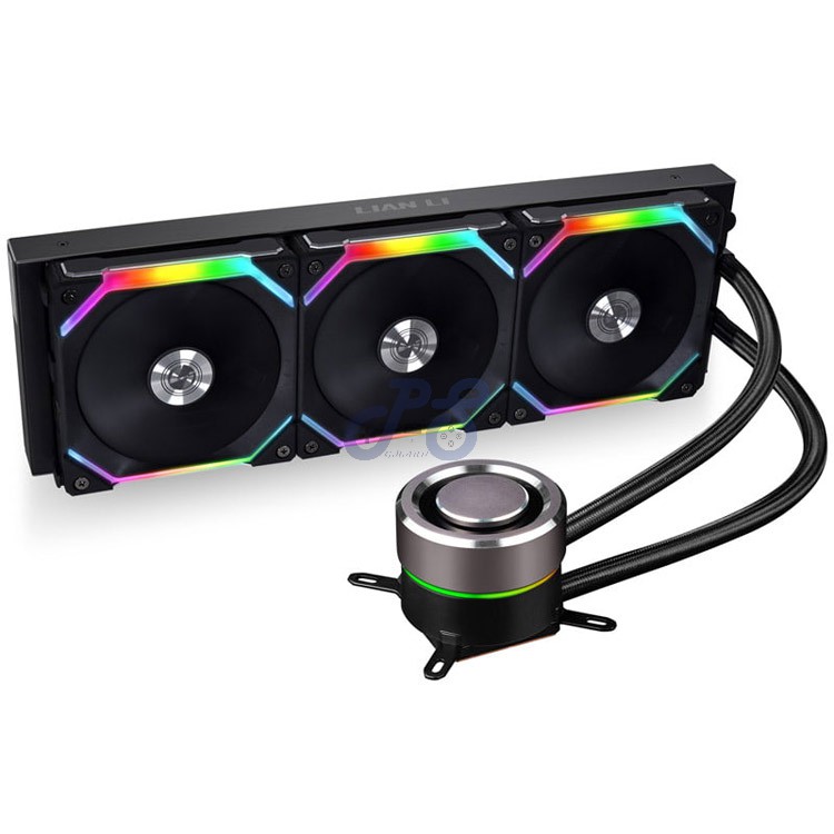 lian li galahad 360 sl argb aio liquid cpu cooler black