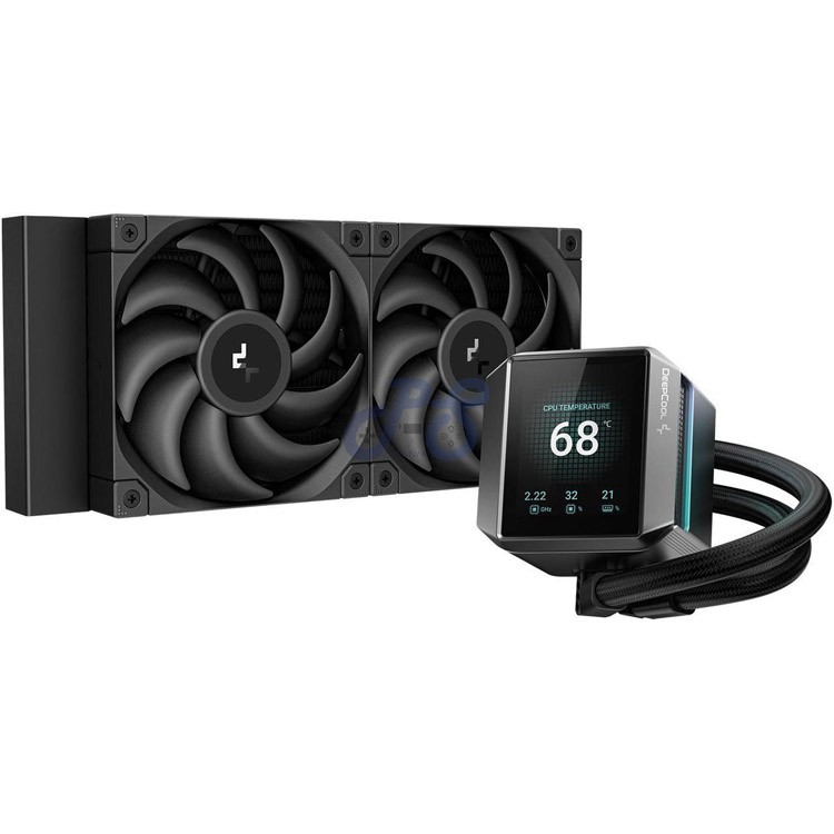 deepcool mystique 240 lcd cpu liquid cooler