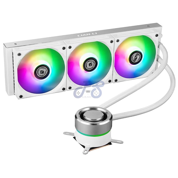 lian li galahad 360 argb aio liquid cpu cooler white