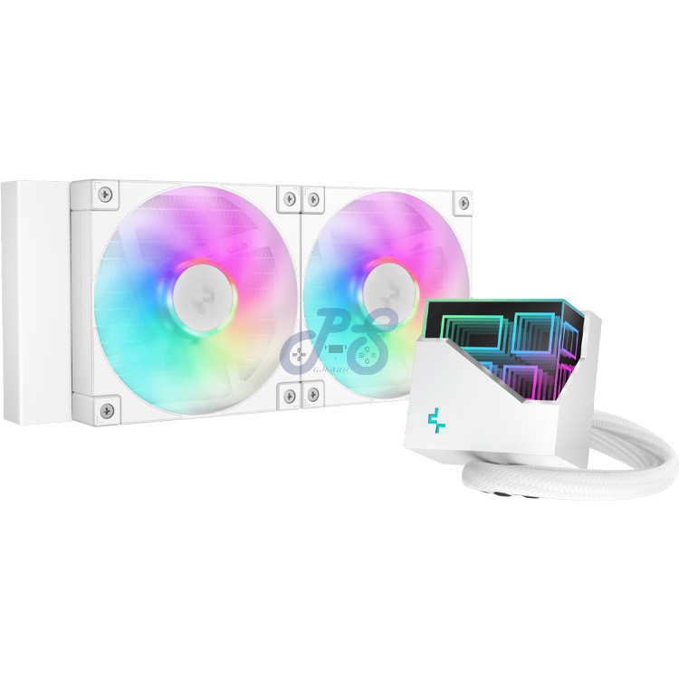 deepcool lt240 wh argb liquid cpu cooler
