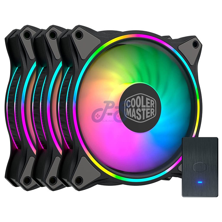 cooler master masterfan mf120 halo 3in1 argb case fan 120mm