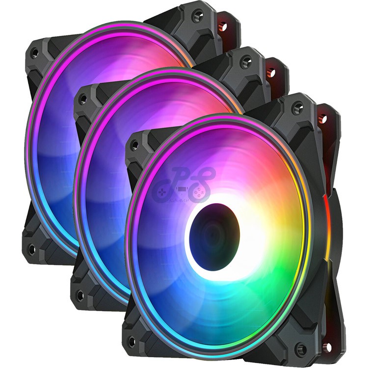 deepcool cf120 plus 3in1 pc case argb fans