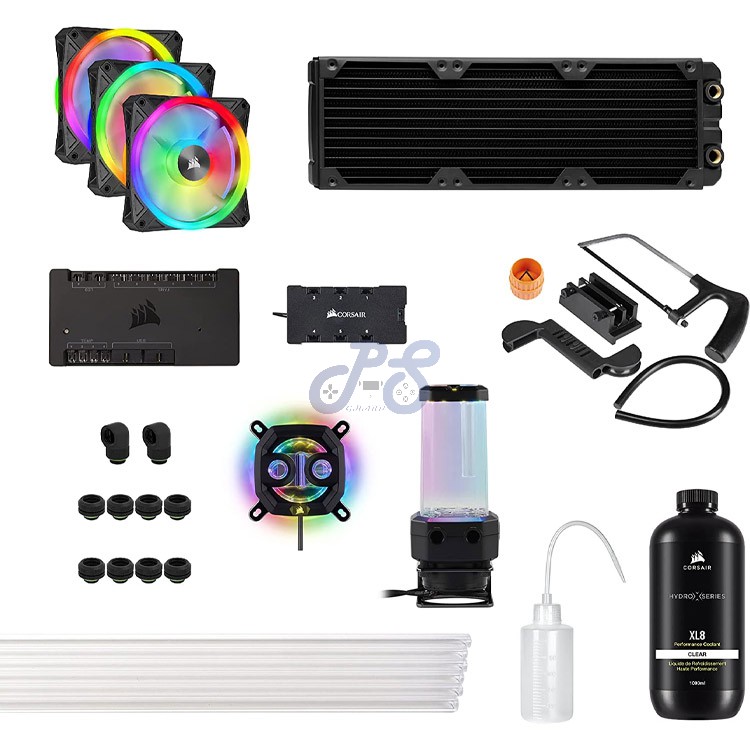 corsair hydro x series icue xh305i rgb pro custom cooling kit black