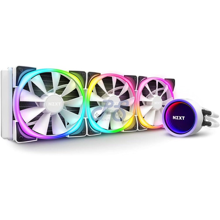 nzxt kraken x73 aio rgb liquid cpu cooler 360mm matte white
