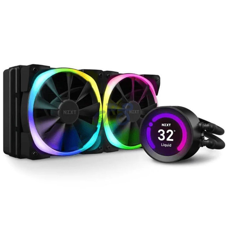 nzxt kraken z53 rgb 240mm aio cpu liquid cooler matte black