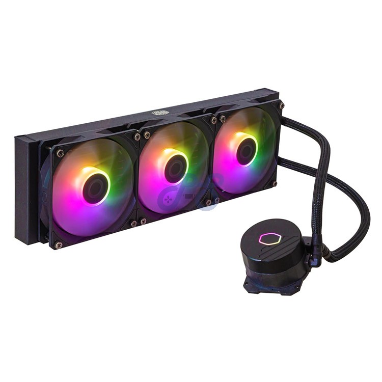 cooler master masterliquid 360l core argb aio cpu cooler black
