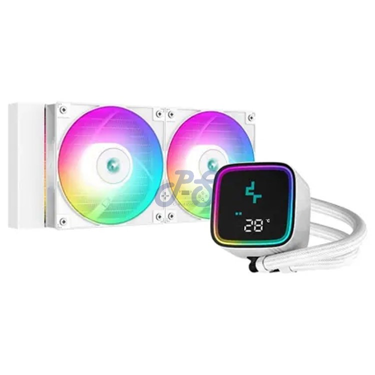 deepcool ls520 se aio liquid cpu cooler white